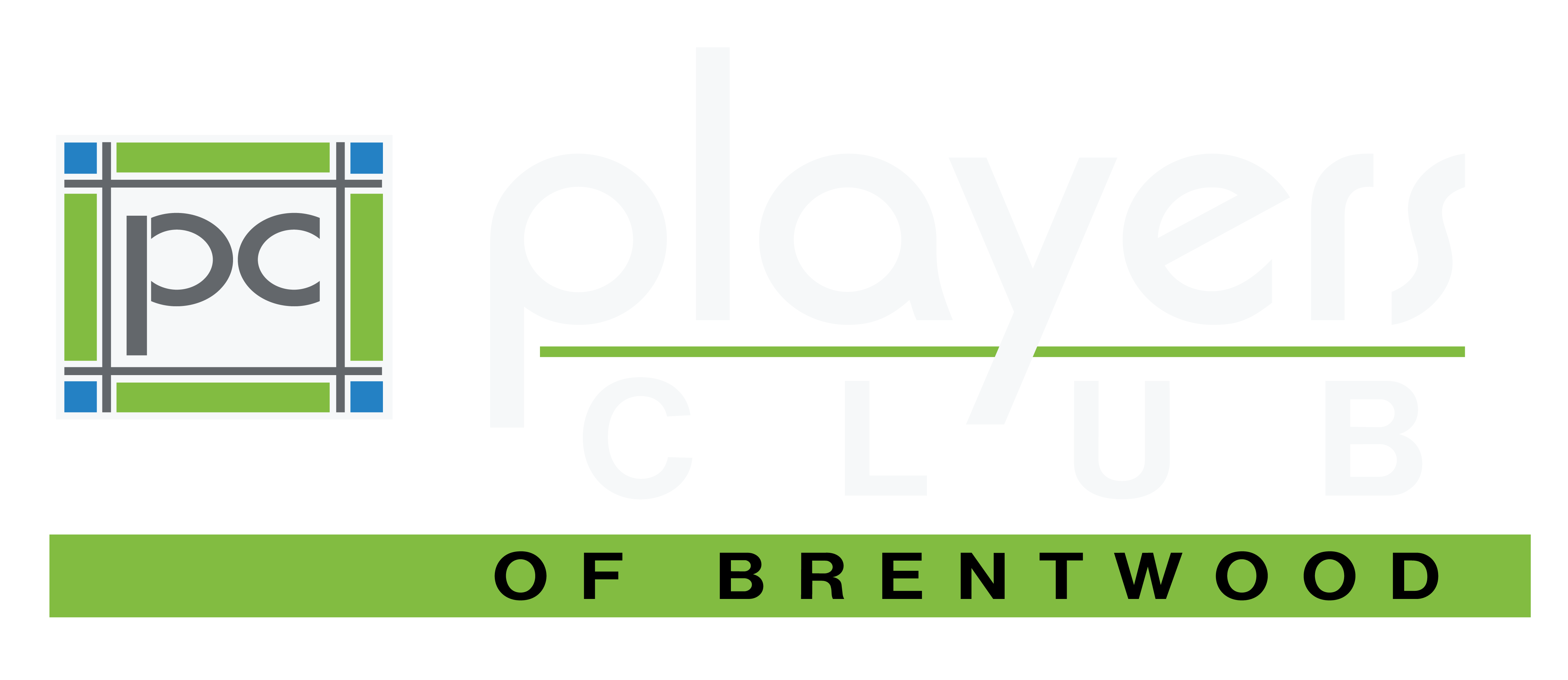 The image is a logo for the Players Club of Brentwood.